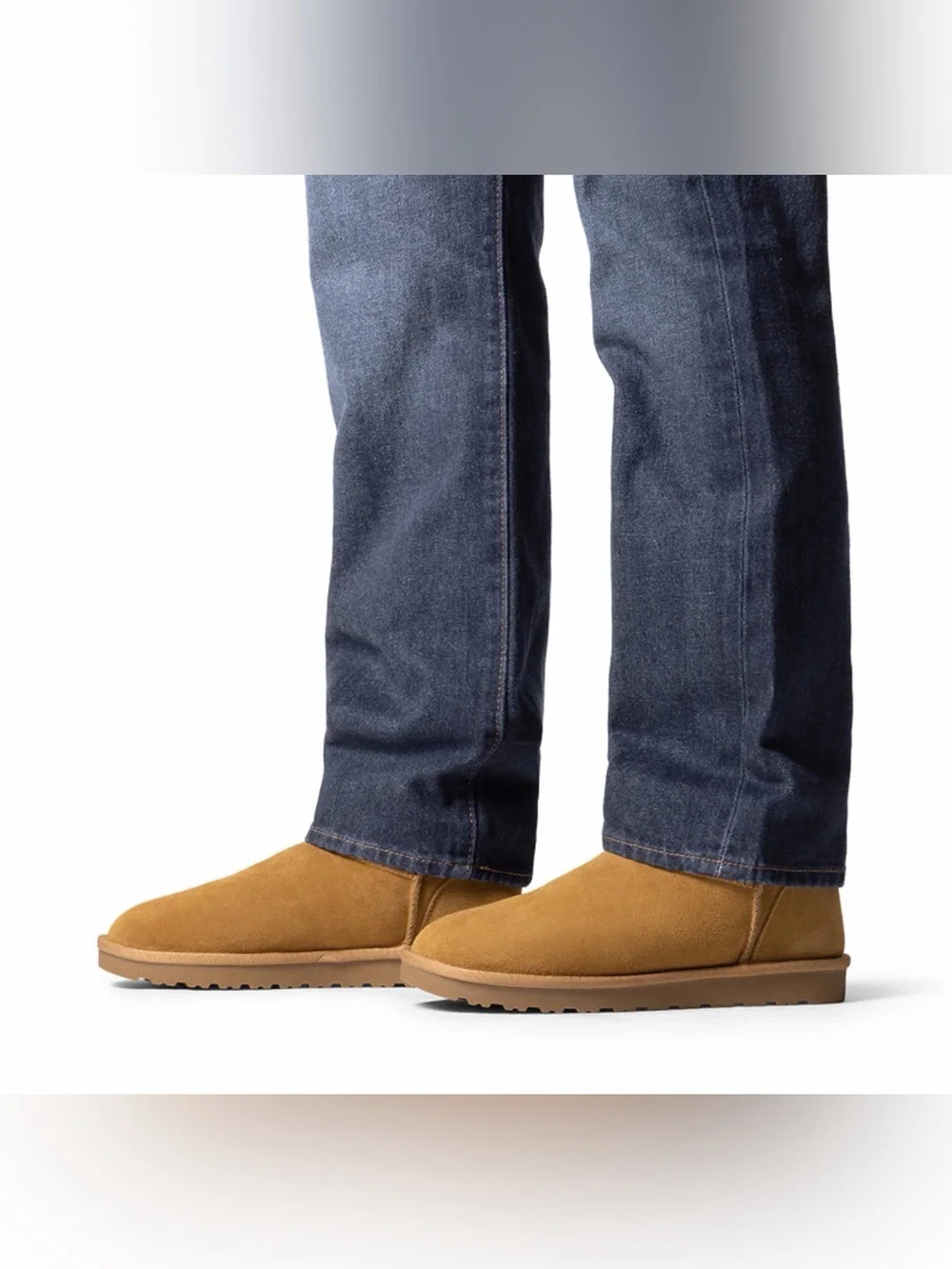 Bruno Marc’s Men's Classic Shorty Suede Winter Boots - Chestnut Brown 10.5 NWT